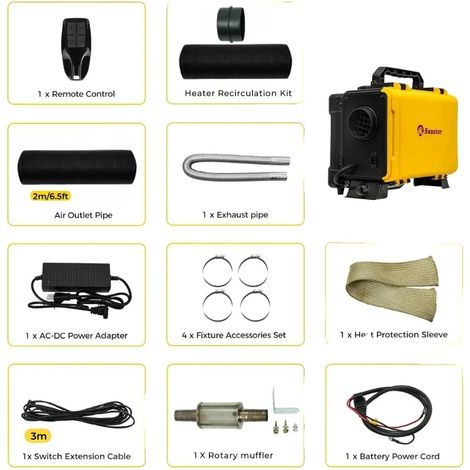 Calefacción por aire, circulación interna eficiente, control Bluetooth, HTB1 (1/2)