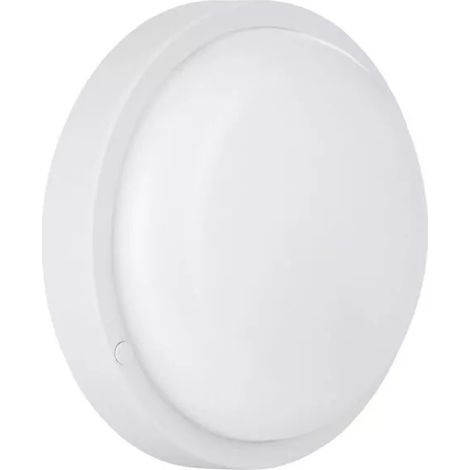 plafoniera led da esterno eglo "boschetto" bianco rotonda 4000k