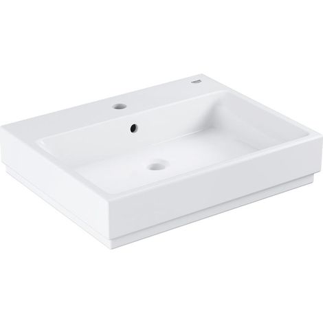 Grohe Cube Ceramic - Waschtisch mit Überlauf, 60x49 cm, PureGuard, Alpinweiß 3947300H (1/5)