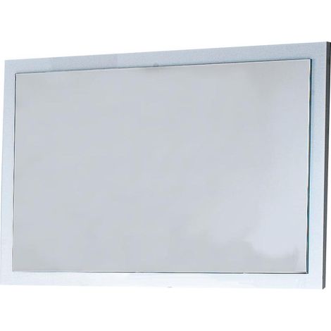 Miroir mural bois blanc laqué Mona 90cm