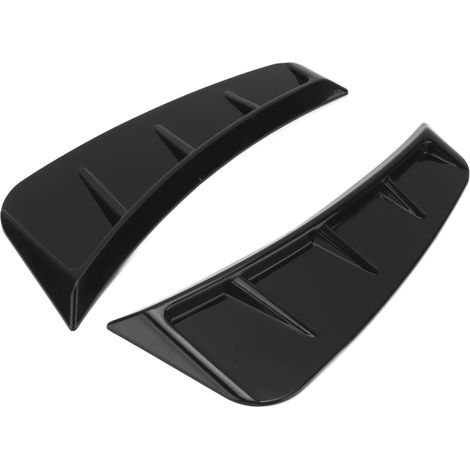 Cache de ventilation d'aileron de clignotant latéral en ABS noir brillant, accessoire extérieur universel pour voiture (1/5)