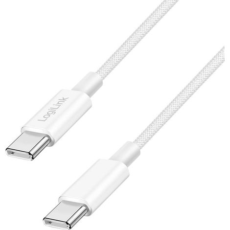 LogiLink Câble USB-C USB 2.0 USB-C® mâle 1 m blanc CU0341 (1/5)