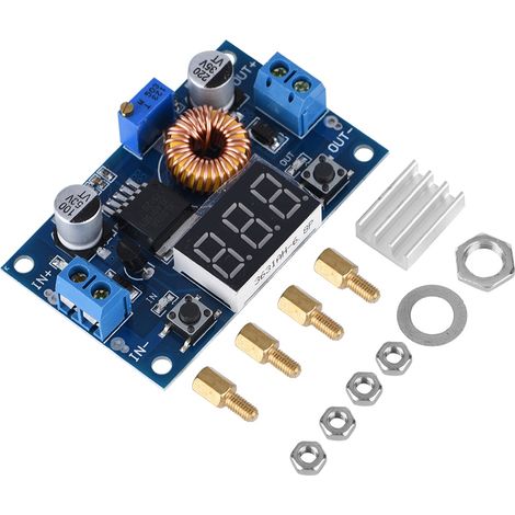 Module de régulation de tension DC-DC 75W 5A avec affichage LCD et réglage de tension (1/5)