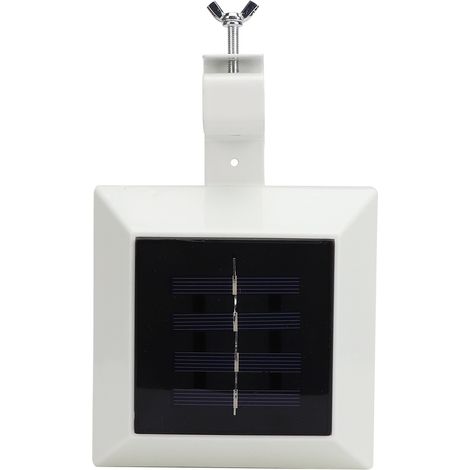 Lampe murale solaire carrée à 6 LED, veilleuse extérieure étanche, lampe de clôture à détection infrarouge de présence humaine (1/5)