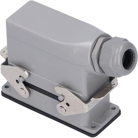 Connecteur industriel étanche 16 broches, prise aviation étanche latérale, fiche robuste pour usage intensif. (1/5)