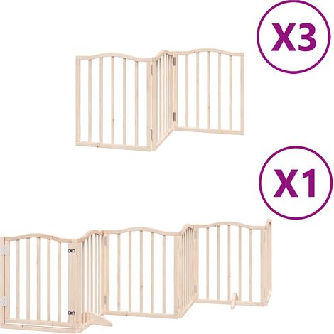 Maison Exclusive - Cancello per Cani Porta Pieghevole 15 Pannelli 750 cm in Pioppo (1/5)