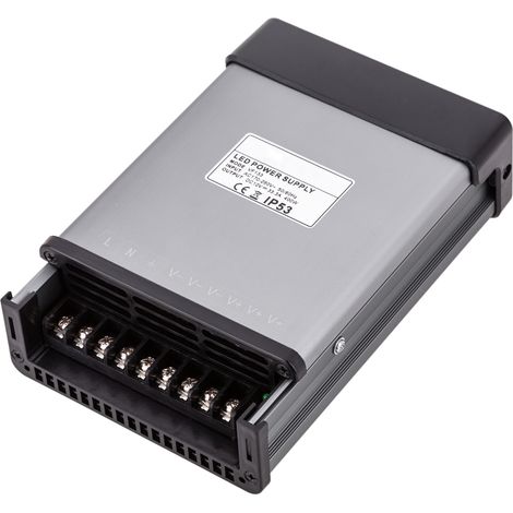 BeMatik - Source d'alimentation industrielle plate 12VDC 33.3A. Mesures 116 x 194 x 50 mm IP53 (1/5)