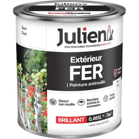 Außenfarbe für Eisen Rostschutzgrundierung auf Klarbasis - Julien