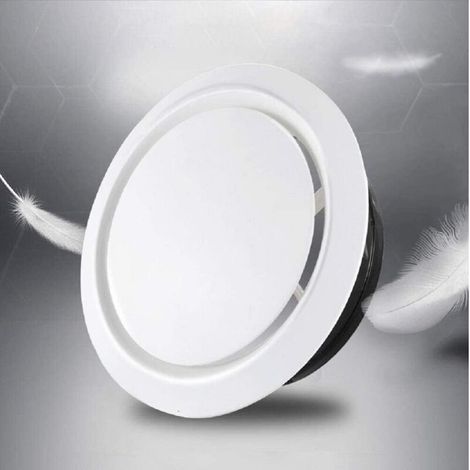 Grille de ventilation réglable 75mm – Couvercle en ABS pour évacuation silencieuse – Installation murale ou plafond – Design moderne (1/5)