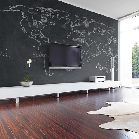 Papier Peint "Small Travel. Large Travel en Anglais II" 450x270cm (1/2)