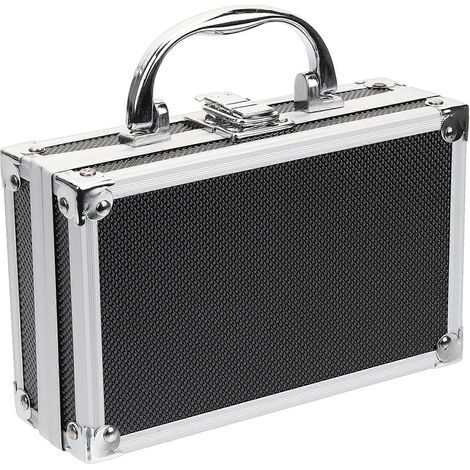Boîte à outils en alliage d'aluminium, boîte de rangement multifonctionnelle pour outils, organisateur portable-18x11cm (1/3)