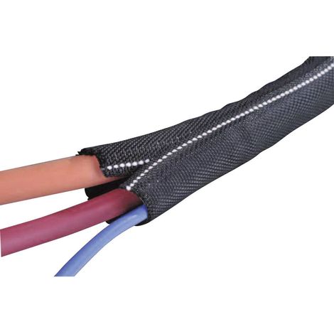 Hellermanntyton Twist-In-FR 38 gaine noire et blanche