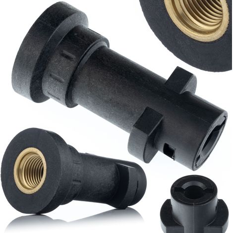 Rosfix Adapter M22 auf 1/4" Schnellkupplung – Ersatzteil für Hochdruckreiniger Kärcher K-Serie  160 bar, 60 °C  ABS & Aluminium  Zubehöranschluss für Schaumsprüher & Lanze