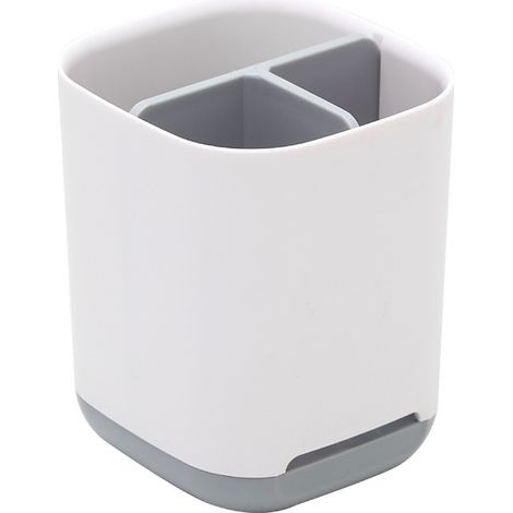 Porte-brosse à dents, organisateur de rangement pour salle de bain, petit format, gris