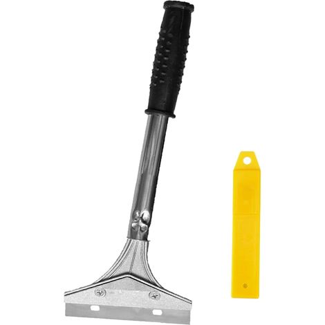 Outil puissant pour décoller le papier peint, grattoir multi-surfaces pour retirer le papier peint, les carreaux de sol et les matériaux tenaces, avec 10 accessoires. (1/5)