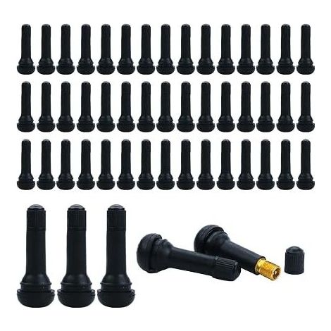 TR414 Car Tyre Valves, Tubeless Rubber Vacuum Tyre, Suitable for Cars, Motorcycles, Bicycles etc. Black (1/5)
