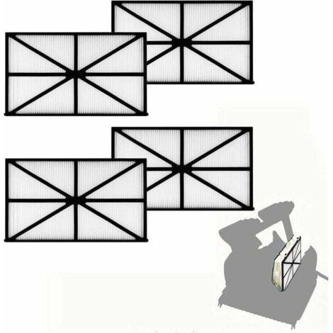 Lot de 4 Filtres Robotiques pour Piscine Rcx70101, filtres de Recharge de Cartouche filtrante pour Hayward Robotic AquaVaC TigerShark SharkVac,Cartouches de filtres de Piscine 827261 (1/4)
