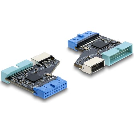 USB 5 Gbps Hub 20 Pin Pfostenbuchse zu 1 x USB 5 Gbps 20 Pin Pfostenstecker und Type-E Key A Buchse