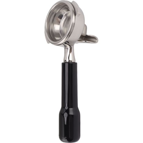 Porte-filtre 58 mm en acier inoxydable, 2 oreilles, amovible, pour machine à café Nuova, pièce de rechange noire (1/5)