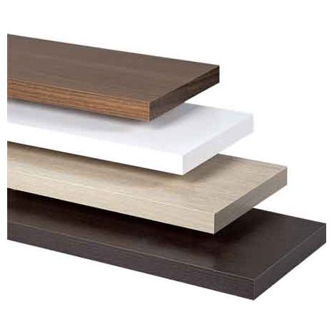 MENSOLA RETTANGOLARE 'ECOPAN' 100x20 cm - spess. 1,8 cm - col. Noce medio