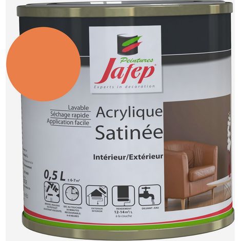 Peinture acrylique satinée rose Jafep  0,5l  0,5 L 0,5 L