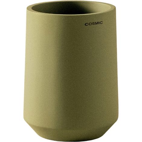 COSMIC Toothbrush Holder, Big Capacity, Durable, Polyresin, Sage green, Saona