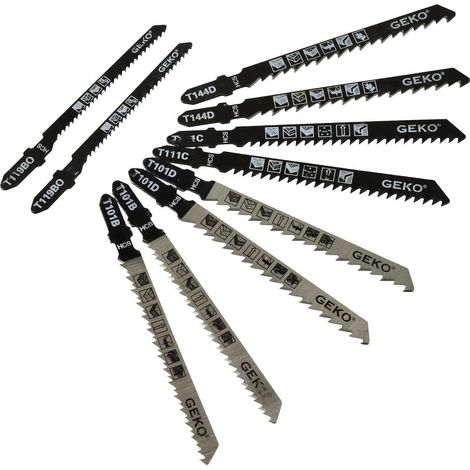 Cuchillos de sierra 10 uds. Geko (30/240) (1/3)