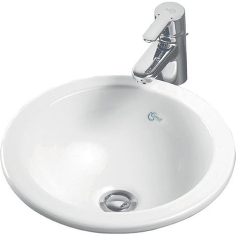 Ideal Standard Concept Sphere Countertop Basin 380mm Wide 0 Tap Hole (1/2)