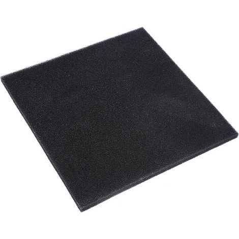Filtro de esponja de algodón bioquímico negro para acuario, 50x50x2 cm (1/5)