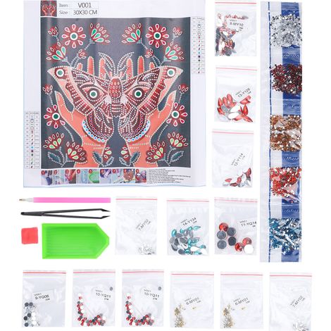 Diamond Painting Set Hand Held Butterfly Decorative DIY Drawing Art Craft Home Decor (1/5)