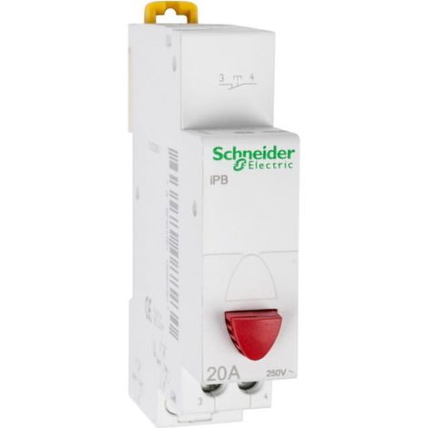 Pulsante modulare 20A 1R rosso iBP A9E18031