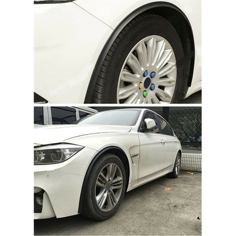 Lot de 2 baguettes de finition d'extension d'aile de voiture de 1,5 m, bord saillant (1/5)