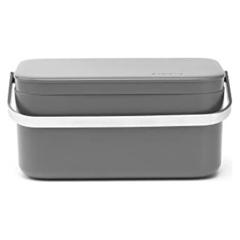 Cubo de basura de mesa gris oscuro - junto al fregadero - Brabantia (1/5)