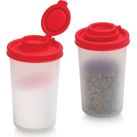 Salières et poivrières plastique transparent sans BPA, kit voyage, sel, poivre, épices, camping, randonnée. (1/5)