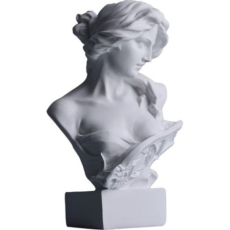 Statue Buste Mythologie Grecque 15,2cm, Déesse Romaine, Figurine Artémi pour Croquis, Sculpture Esthétique, Décoration Art (1/5)