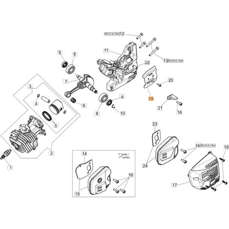 Lamierino ORIGINALE OLEOMAC per motosega GST 360 50270098AR