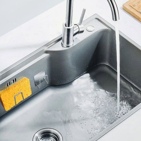 Lot de 2 ou 4 Crochet, Acier inoxydable 304, Adhésif sans perçage, Porte-éponge, Cuisine et Salle de bain (1/5)