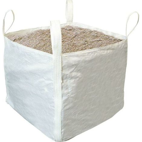 Sac de gravats 1T, 900x900x900 mm, solide et résistant pour déchets de chantier, sac de démolition double épaisseur, capacité 1 tonne. (1/2)