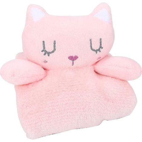 Serviette apaisante pour bébé, peluche corail (chaton, 25 cm), 1 pièce (1/5)