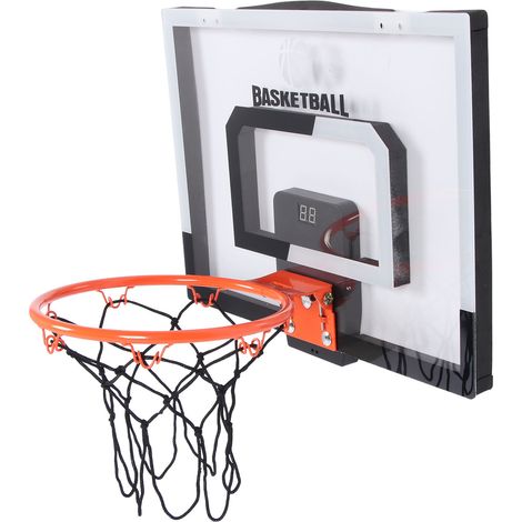 Panier de basket pliable pour enfants, panneau transparent, fixation murale, support de score pour la maison, l'école ou le club. (1/5)
