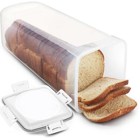Boîte de conservation du pain - Récipient hermétique pour le pain et les toasts, idéal pour la cuisine et pratique. (1/5)