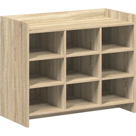 Meuble à chaussures, chêne Sonoma, 85 x 39,5 x 70 cm (1/5)