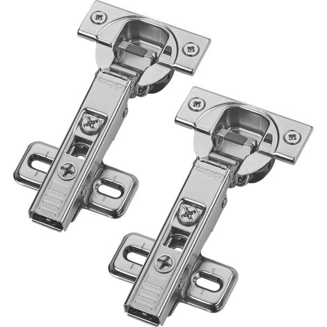 Blum Topfband Schrankscharnier 110° 71B3580 Eckanschlag SoftClose 3D-Verstellung, inkl. Montageplatte 173L6100 - 2er Set