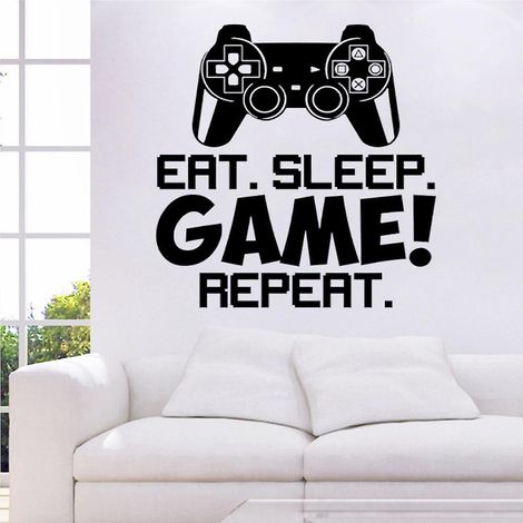 jeu Vido Jeu Personnalis Gamer Tag Vinyle Autocollant Dcalcomanie 18.516.5 "- Dcor De Chambre Mur Art Mural Dcoration De La Maison Chambre (1/4)