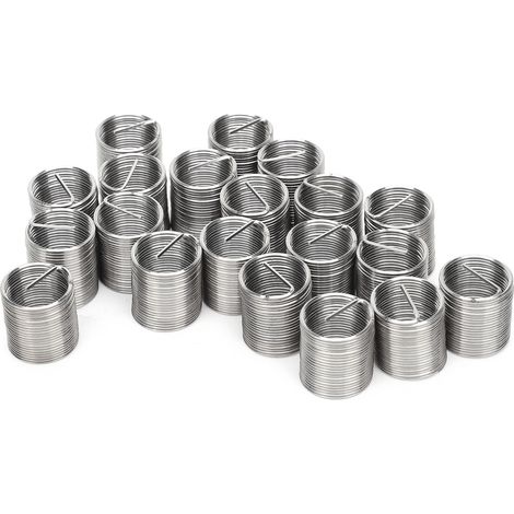 Packung mit 20 Reduziereinsätzen für Außen- und Innengewinde, Reparaturmuttern, Befestigungselemente aus Edelstahl M14x1x2D (1/5)