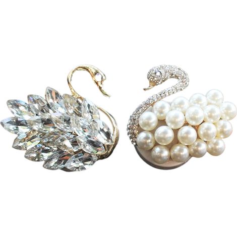 de ventilation de voiture en forme de cygne en cristal bling (1/4)