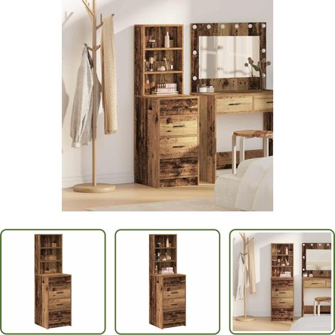 Armoire buffet - Haut Armoire Bois ancien 40 x 41 x 135 cm Bois d'ingénierie (1/5)