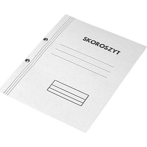 Carpeta de anillas de cartón 1/1, blanca, 250 g, 10 unidades.