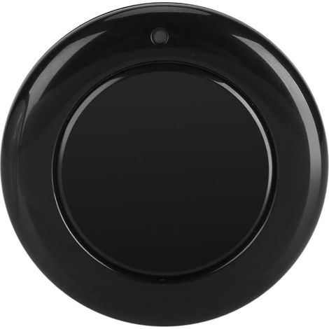 Émetteur à Distance, 433MHz RF EV1527 Télécommande sans Fil Émetteur Rond 1 Bouton Réguler Le Contrôleur Mural(Le Noir) (1/5)