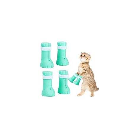 Bottes anti-griffes pour le bain, la tonte et les soins des chats (1/5)